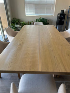 Solid Wood And Metal Table