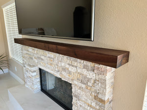 Walnut Mantel / Shelf