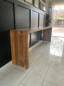 Reclaimed wood Console table